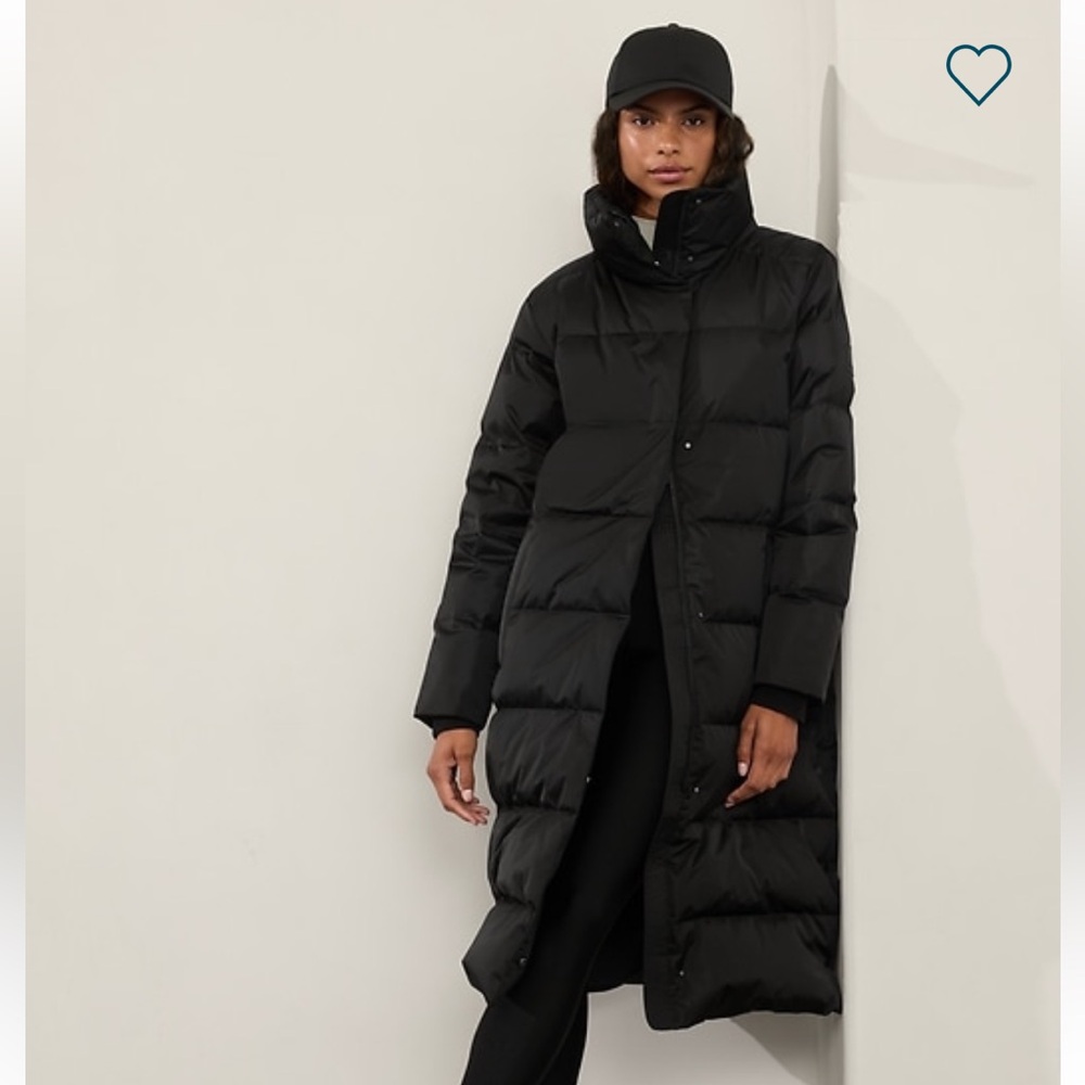 Athleta Long Sateen Puffer Coat ( oversized )